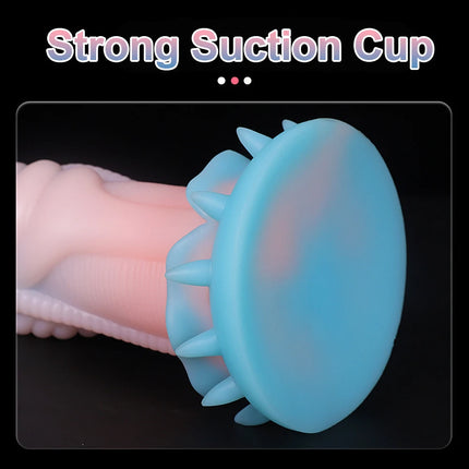 Extra Large Soft Peculiar Extend Anal Plug Strong Suction Cup Liquid Silicone Material Barbed Base New Style Masturbation Dildo