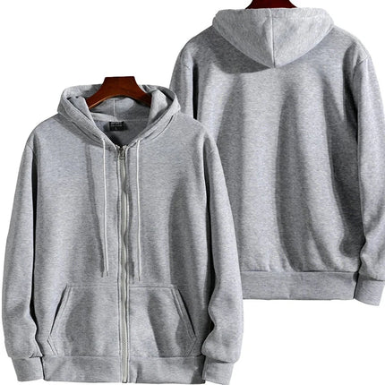 Zipper Hoodies Autumn Winter Men's New Long Sleeve Hooded Sweatshirt Fashion Casual Male Outfit Sportswear Loose Fit Clothes