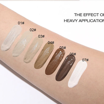 White Liquid Foundation Cosplay Face Makeup Base Long-lasting Waterproof High Coverage Concealer Foundation Makeup for Women