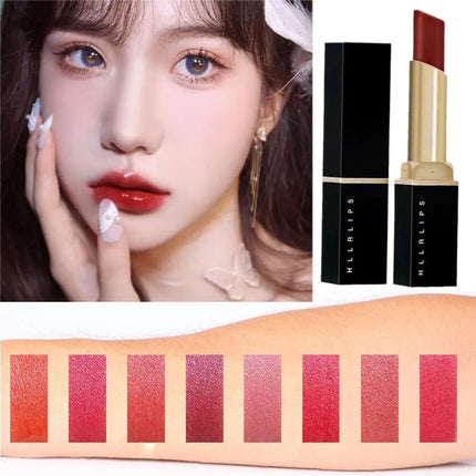 Black Tube Lipstick Waterproof Sweatproof Long-lasting Makeup Glitter Matte Velvet Nude Lipstick Women Cosmetics Makeup