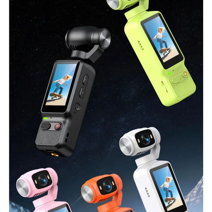 HD 4K Action Camera 180 Degree Rotatable For Vlog YouTube Tiktok Girls Record Life Video Recording Entry Portable Action Camera