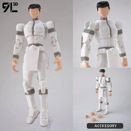 9L3D Printed Indomitable Hero Tech Jacker Lucky13 Action Figure Dummy13 Multi-Jointed Collectible Model Toy T13 Birthday Present
