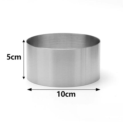 Stainless Steel Circle Cake Ring Mold for Baking 5-11cm Mousse Cake Round Cookie Cutters DIY Party Kitchen Baking Cakes Tools