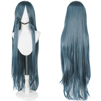 100CM Long Straight Wig With Bangs Synthetic Cosplay Wig For Women Pink Purple Cosplay Wigs for Party For Halloween