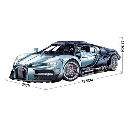 3719Pcs MOC 1:8 Technical Super Sports Car Building Blocks Speed Racing Vehicle Model Bricks Desktop Toys Ornaments Collection G
