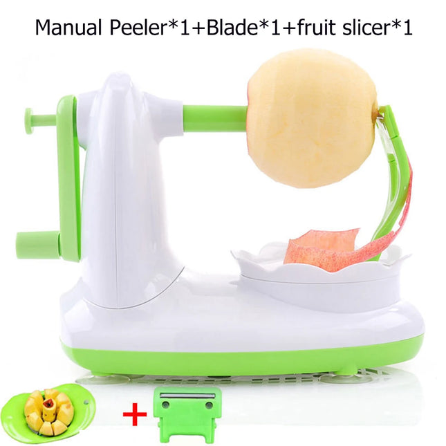 Hand-cranked Multifunction Fruit Peeler With Fruit Slicer Corer Cutter and Blades Apple Pear Kitchen Home Manual Peeler Machine