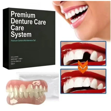 False Teeth Silicone Upper Lower Veneers Perfect Laugh Veneers Dentures Paste Fake Teeth Braces Comfortable Teeth Orthodontic