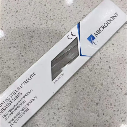 MICRODONT Dental Polishing Strips 3 Types Stainless Steel Abrasive Sanding Saw Stick Orthodontic Polyester Fiber Finishing Tools