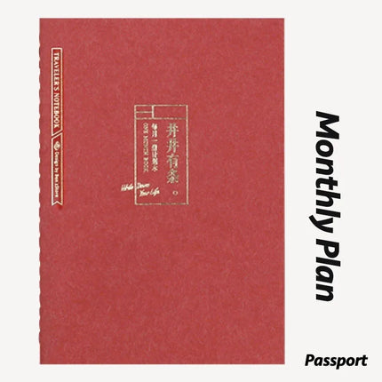 Fromthenon Traveler's Notebook Standard Passport Replacement Inner Page Travel Planner Journal Notebook Refill Supplies