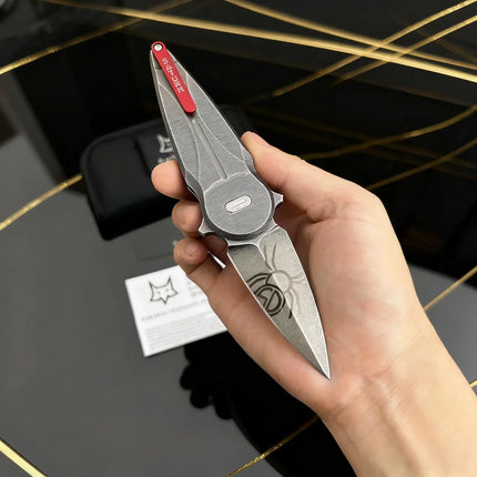 FX-551 - Golden Cricket-shaped folding knife, a portable EDC (Everyday Carry) personalized mini knife, a pocket knife for fruits
