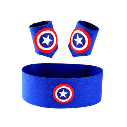 Marvel Superhero Toy Role Play Performance Props Capta Captain America Iron Man Action Figure Toy set Children's Halloween Gift