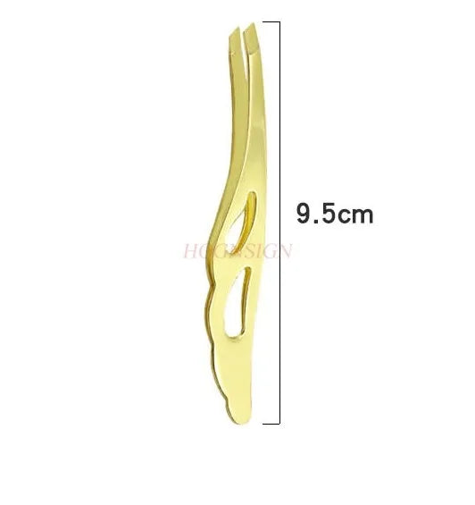 New Stainless Steel Oblique Mouth Eyebrow Clip Trimming Eyebrow Tweezers Feather Clip Beauty Tool