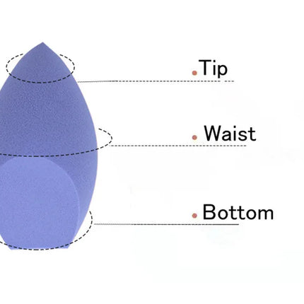 10pcs Black Makeup Applicator Super Soft Sponge Powder Blender Smooth Foundation Contour Blending Puff