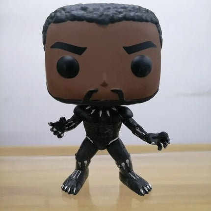 Vinyl Figurine Marvesls Avengersels Heroes Black Panther Collections Action Figure Ornaments Children Birthday Gifts