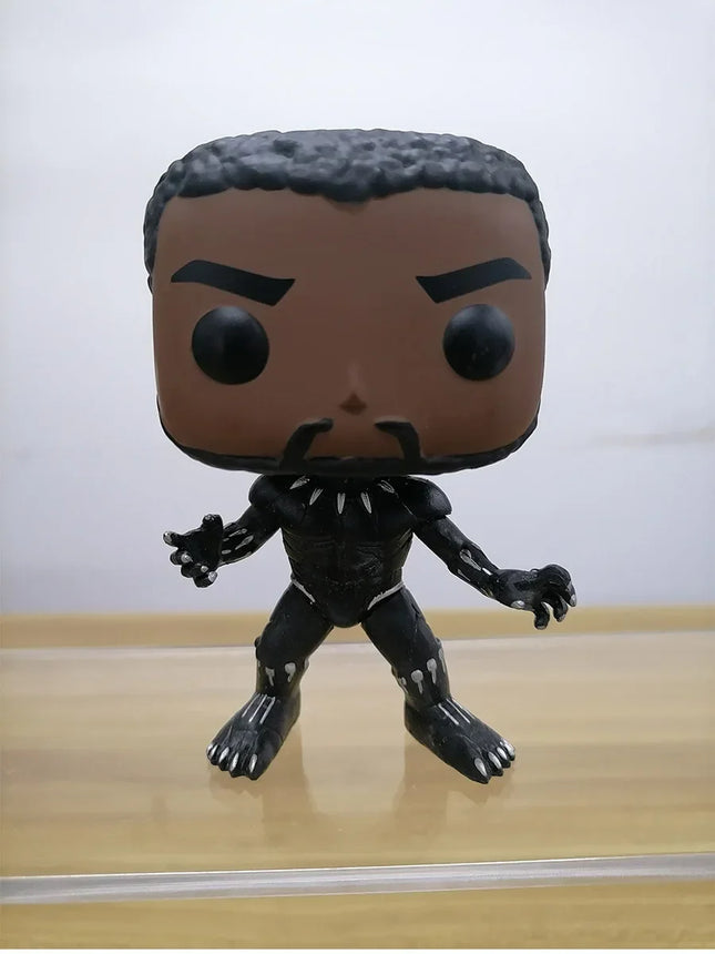 Vinyl Figurine Marvesls Avengersels Heroes Black Panther Collections Action Figure Ornaments Children Birthday Gifts