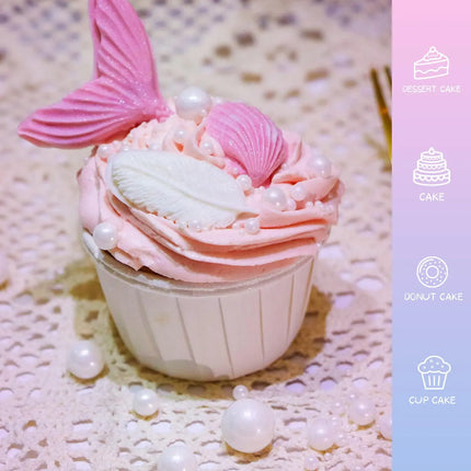 130g/4.58 Oz Pearl Sugar Sprinkles,Mix Size,Ice Cream Cake Toppings and Cookie Decorating,Wedding Party Chirstmas Supply