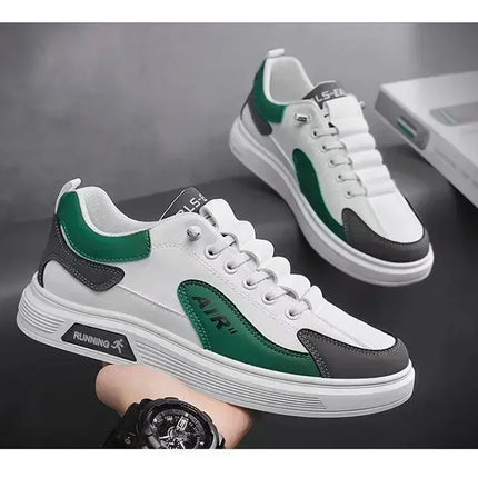 New Men's Shoes Leather Fashion Low-top Men's Casual Trendy Shoes Running Sports
