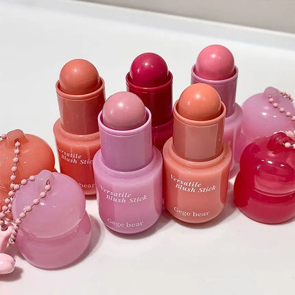 Magic Blush Stick 3-in-1 Cheek Lip Tinted Moistured Blush Stick Silky Brighten Cheek Cream Natural Cosmetics Makeup Products