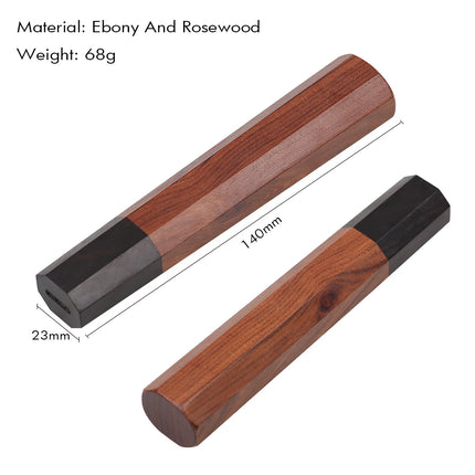 1piece Japanese Classic Octagonal Knife Handle for DIY Semi-finished Handmade Damascus Steel Knife Material Kitchen Knife Handle