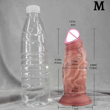 3 Sizes Realistic Anal Dildo Soft Huge Penis Suction Cup Anal Sex Toys For Woman Vagina Adult Masturbator Cock Big Dick buttplug