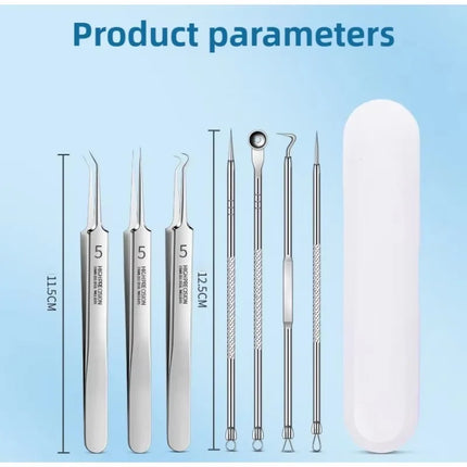 New 1/3 Pack Extra Fine No. 5 Cellular Acne Blackhead Tweezers - Facial Beauty Remove Acne Needle Tools for Skin Care Tools