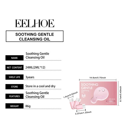 Gentle Makeup Remover Oil Effectively Remove Facial Makeup Deep Cleaning Pores Suitable for All Skin Types Soothing Cleaning Oil