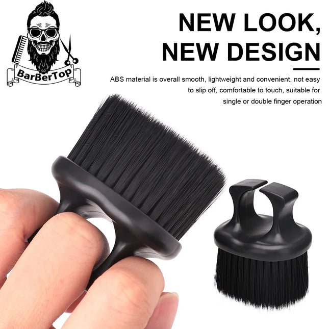 Hairdressing Brush Set Hairdressing Cleaning Brush Neck Dust Removal Brush Professional Styling Tool, Especially for Real Hair Wigs