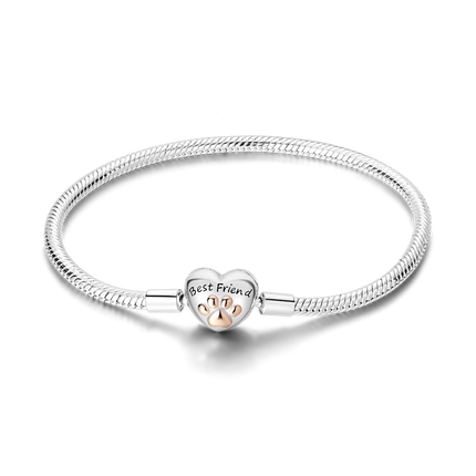 925 Sterling Silver Bracelets 17-20CM Original Leaf Clover Butterfly Heart Bracelet Fit DIY Charms Beads Fashion Women Jewelry