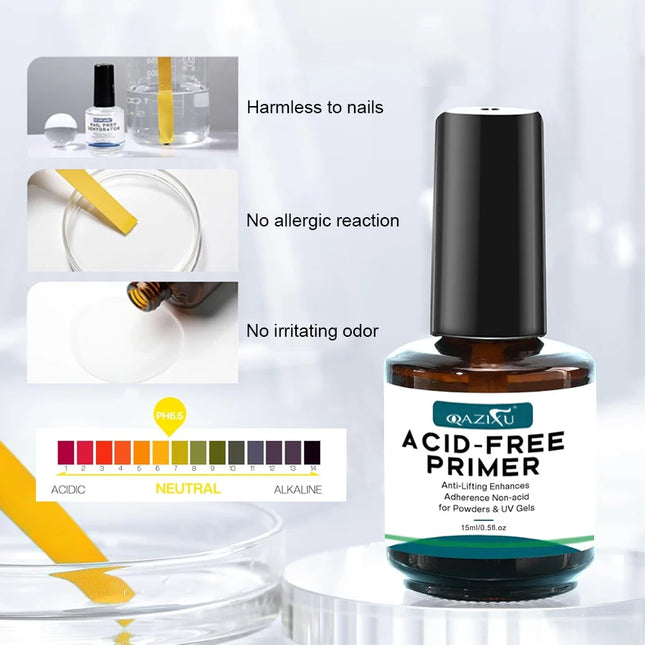 QAZIXU 1/2Pcs 15ml Nail Primer Nail Prep Dehydrator Base Primer Gel First Nails Gel for Manicure Tools Nail Art Design Tool