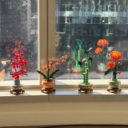 Flowers and Plants 10368 10369 10344 10343 Building Blocks Sets Compatible With Legoed Particles Suitable For Christmas Gifts