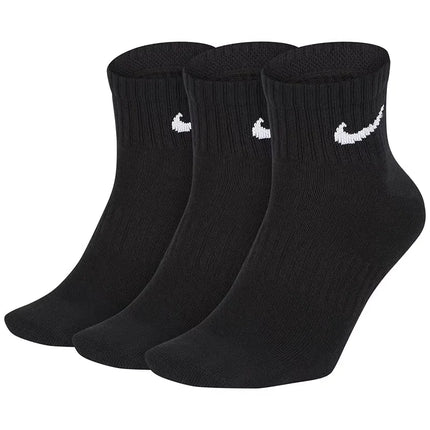 Nike Everyday Cushion Crew Logo Running Crew Socks Unisex Combo Pack White SX7664-100
