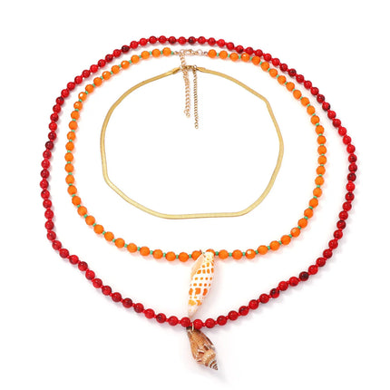 Bohemia Colorful Resin Beaded Choker Necklaces for Women y2k Jewelry Boho Statement Necklace Gifts