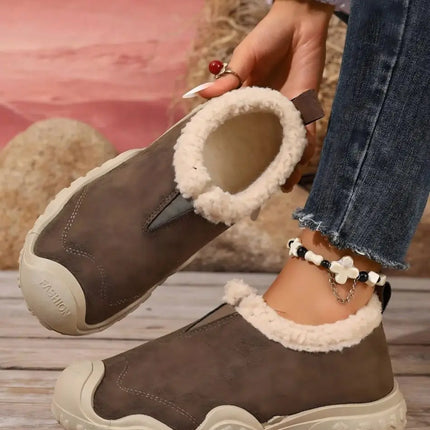 New Winter Women's Warm Casual Shoes, Plush Comfortable Versatile Shoes, the Best Gift for Women, Mom Shoes