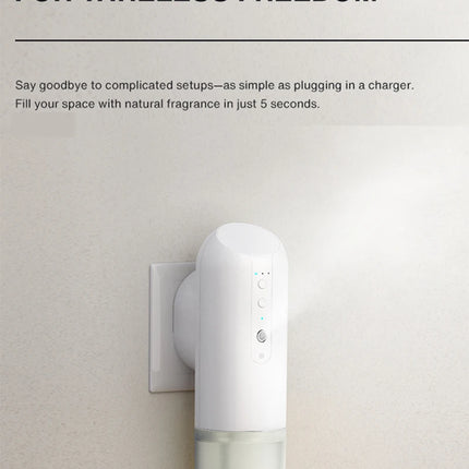 NAMSTE Wall Plug Aroma Diffuser Smart Bluetooth Control Fragrance Diffuser for Home Smell Air Freshener Automatic Spray Diffuser