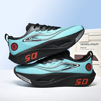New Trendy Sports Running shoes, Comfortable and Breathable Men's and Women's Sports Casual shoes, Outdoor Large-sized Black 10