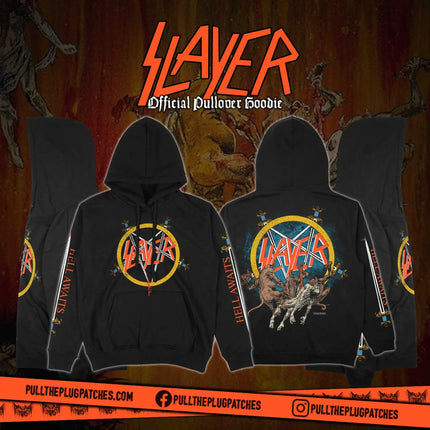 Slayer Pullover Hoody Hell Awaits &Show No Mercy Men Women Oversized Hoodies Heavy Metal Band Sweatshirts Female Male Clothing