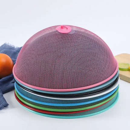 Mesh Food Cover Protective Round Shape Dish Lid Household Anti-Flying Vegetable Fruit Display Holder For Outdoors