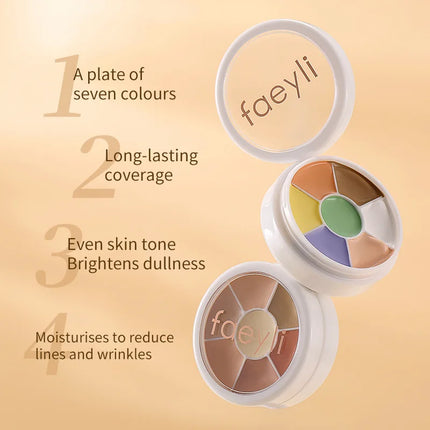 Multifunction Concealer Palette Matte Contour Concealer With Brush Covering For Dark Circles Concealer Cream Makeup Cosmetics