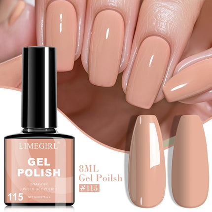 LIMEGIRL 8ML Nail Gel Polish Nail Supplies Vernis Semi Permanent Nail Art Manicure Soak Off LED UV Gel Nail Varnishes