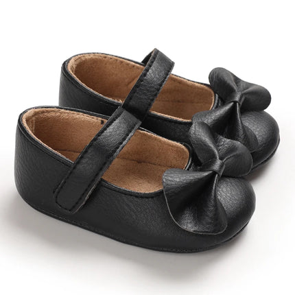 Baby Girl Casual and Comfortable Solid Color Mary Jane Shoes Lightweight and Non Slip Spring and Autumn Walking Shoes