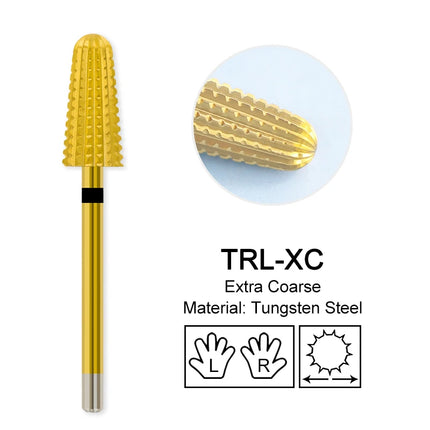 Tapered Barrel Nail Drill Bits Carbide Nails Grinding Head Milling Cutter 4XC Hard Soft Gel Removal Polishing DIY Tools