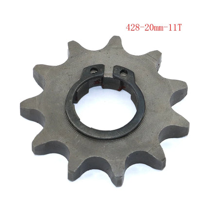Front Engine 428# 10T 11T 12T 13T 14T 15T 16T 17T 18T 19T Teeth 17mm 20mm Chain Sprocket With Retainer Plate Locker