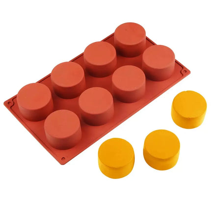 Cylinder Silicone Mold for Soap Jelly Pudding Resin Chocolate Cookie Mold hocolate Covered Sandwich Tool Candy Cake Baking Pan