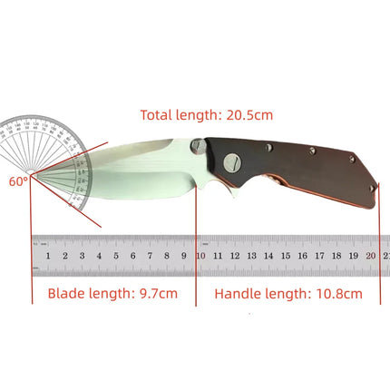 DOC- Ball Bearing Folding Knife G10 Handle Portable pocket knife Outdoor Camping and Mountain Climbing Self-defense knife