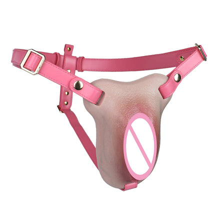 FAAK Strapon Thick Insertable Fake Vagina Clitoris Pads Male to Female Transgender Silicone Male Hiding Underwear Panty Pads
