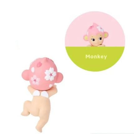 Sonny Angel Blind Box Hippers Decorative Mini Figures Cherry Blossom Series Dolls Anime Figure Toys Action Figure Birthday Gift