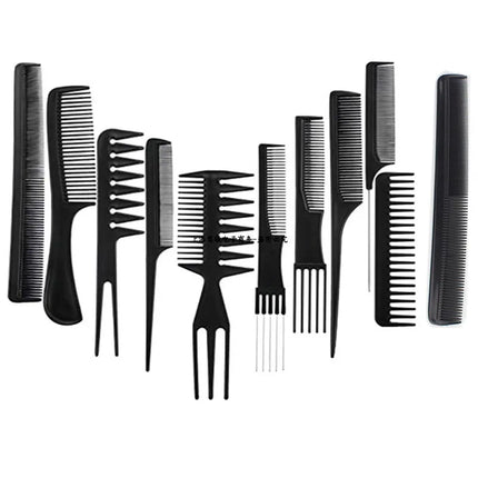 Anti-Static Black Plastic Hairbrush for Men & Women Salon Professional Hairdressing Styling Tool