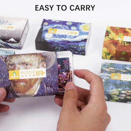 150pcs Tube Mini Cardboard Jigsaw Puzzles Matchbox Game Toys for Children Adults Learning Educational Assemble Toy Games Jigsaw