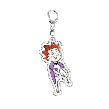 Creative Mobile Phone Lanyard Cartoon Haikyuu Keychain Cute Acrylic Pendant Fashion Backpack Hanging Decoration Gifts