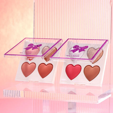 Baked blush facial makeup, high impact color, light and smooth, for Natural Finish -buildable color， contour and highlight the f